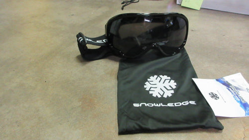 New Snowlodge Glacier Ski Goggles - Gloss Black/Grey