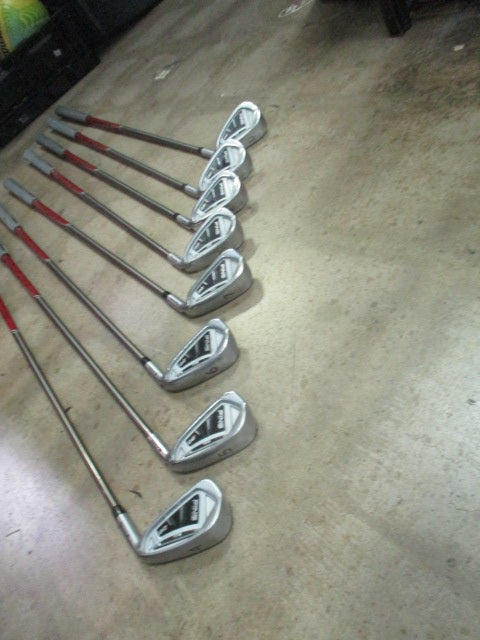 Used Ping i20 RH Graphite Shaft Regular Flex 4-PW-U Wedge Black Dot Iron Set
