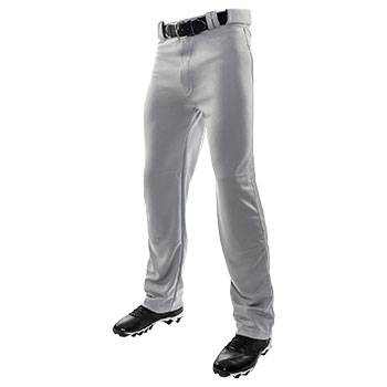 New Champro Open Bottom Baseball Pant Youth Size XL - Gray