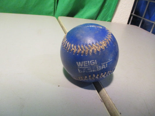 Used Blue Weighted Baseball - 7oz