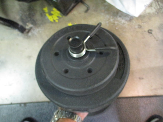 Load image into Gallery viewer, Used 20lb Plastic Weight Adj Dumbbell with spring collars
