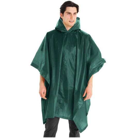 New Coghlans Hooded  Rain Poncho 50 in. x 80 in. Includes carrying bag Green