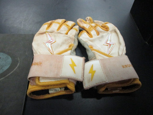 Used Bruce Bolt Size Youth Medium Batting Gloves