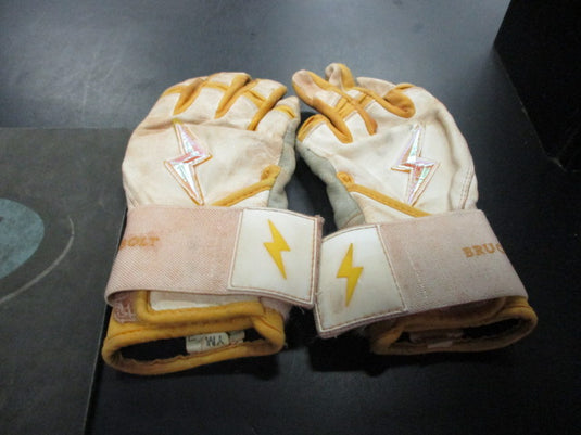 Used Bruce Bolt Size Youth Medium Batting Gloves