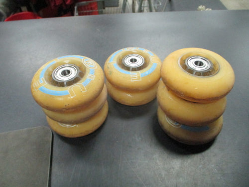 Used RUE 8- Pack Inline Roller Skates Wheels