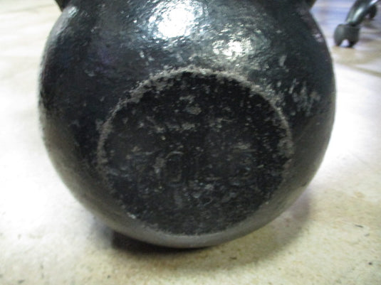 Used 70 LB Cast Iron Kettle Bell