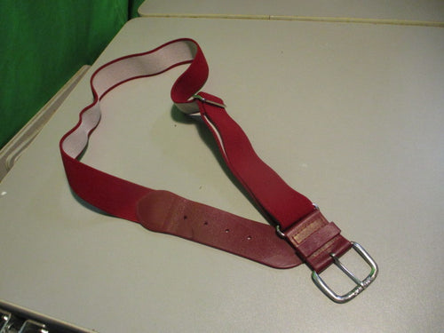 Used All Star Burgundy Adult Baseball Belt