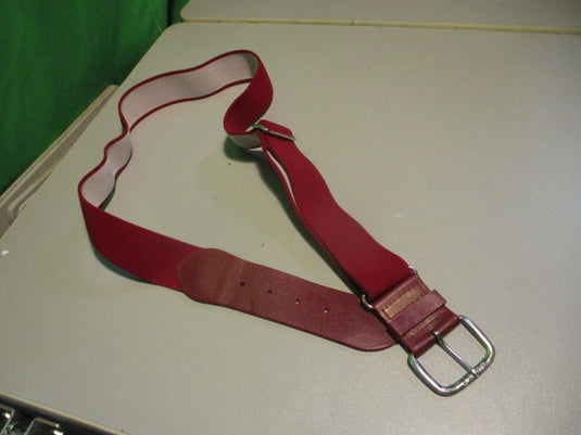 Used All Star Burgundy Adult Baseball Belt