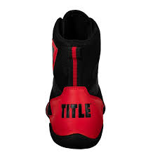 New Title Charged Boxing Shoes Adult Size 11 - Black/Red
