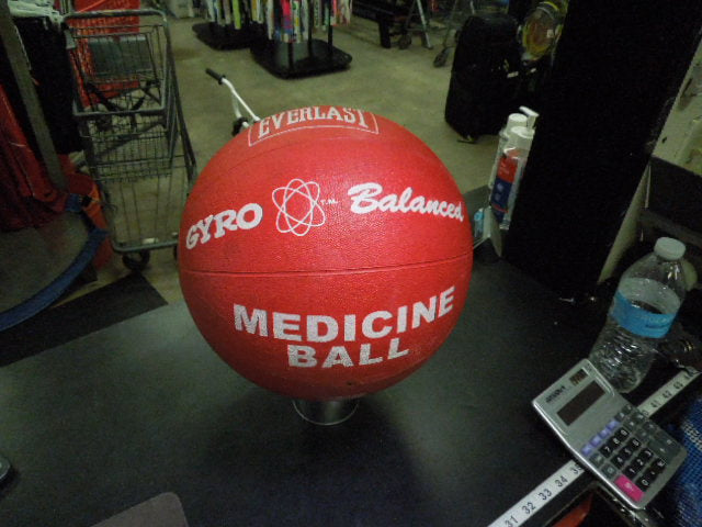 Load image into Gallery viewer, Used Everlast Gyro Balanced Multi-Function Waterproof 12 lb Red Exercise Ball
