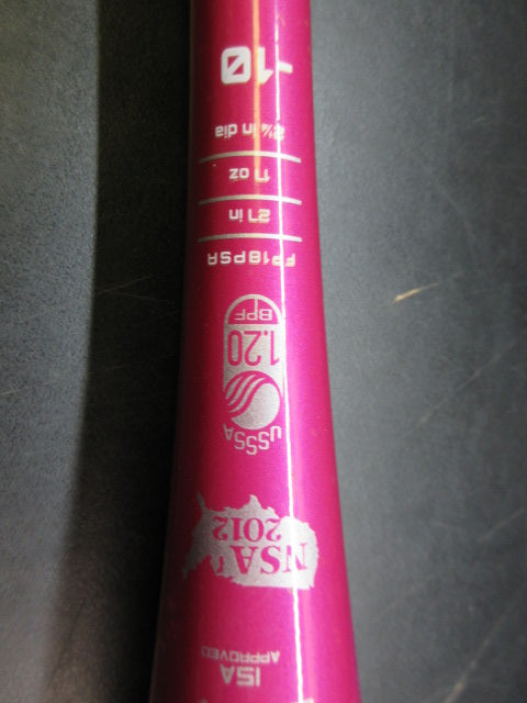 Used Easton Pink Sapphire 27" -10 USSSA Fastpitch Softball Bat