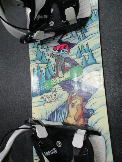 Load image into Gallery viewer, Used Flow Micro Mini 110Cm SnowBoard W/ Flow Bindings
