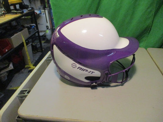 Used Rip-It Size 6 - 6 7/8 Batting Helmet W/ Facemask