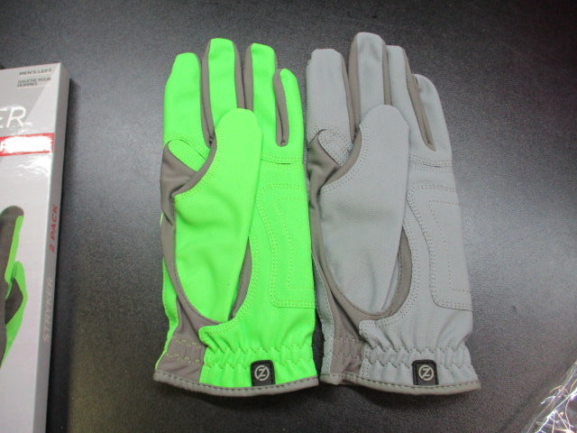 Load image into Gallery viewer, Zero Friction Stryker Golf Glove 2-Pack Men&#39;s Left OSFM - Grey &amp; Green
