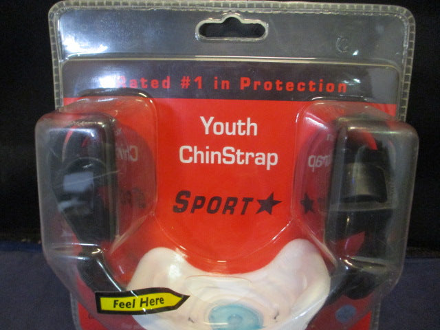 Load image into Gallery viewer, Sport Youth Chinstrap Hurricane Gel Chin Guard - still in packaging
