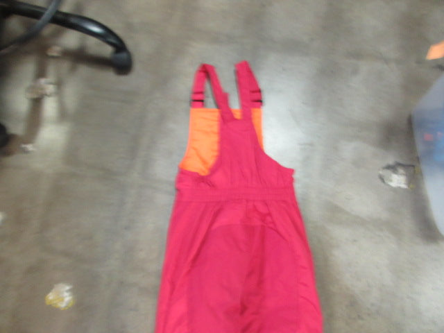 Load image into Gallery viewer, Used Kids Pink Lands End Snow Bibs Size 6
