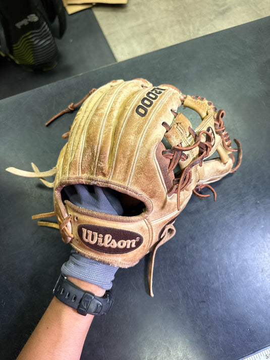Used Wilson A2000 1786 Pro Stock 11.5" Tan Leather Glove RHT