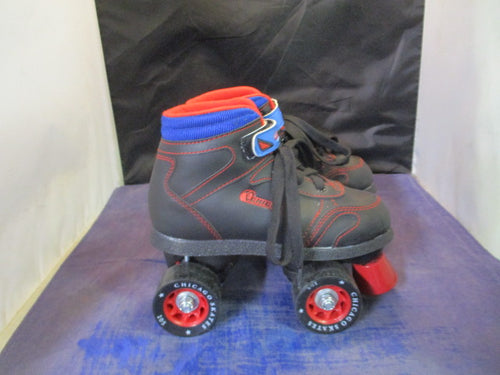 Used Chicago Skates Sidewalk Roller Skates Youth Size 1 - missing one stopper