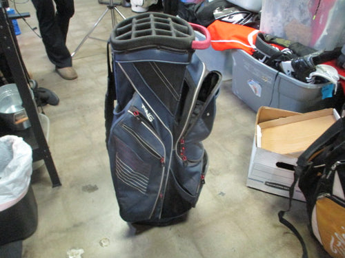 Used Ping Traverse Navy Black Cart Bag Golf Bag