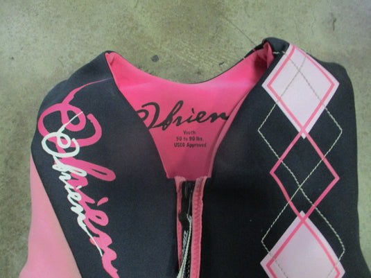 Used OBrien Life vest in Pink Size Youth 50 - 90 lbs USCG Cert