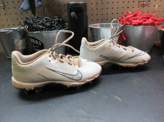 Used Nike Girls Hyperdiamond 4 Keystone Molded Softball Cleats - Size Youth 2