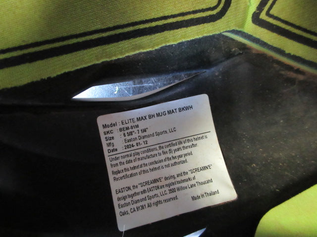 Load image into Gallery viewer, Used Easton Elite Max Baseball Batting Helmet w/ Jaw Guard - 6 5/8 - 7 1/4
