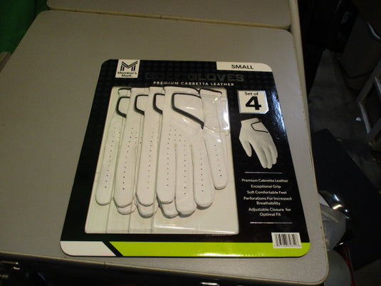 Used Members Mark Size Small Pack Of 4 Golf Gloves - LH