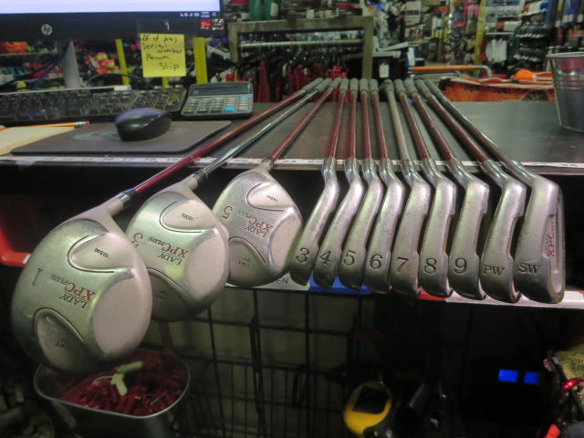 Load image into Gallery viewer, Used Lynx Lady XPC Plus Right Hand 12pc Ladies Golf Club Set 3-9i,pw,sw,3h,5h,D
