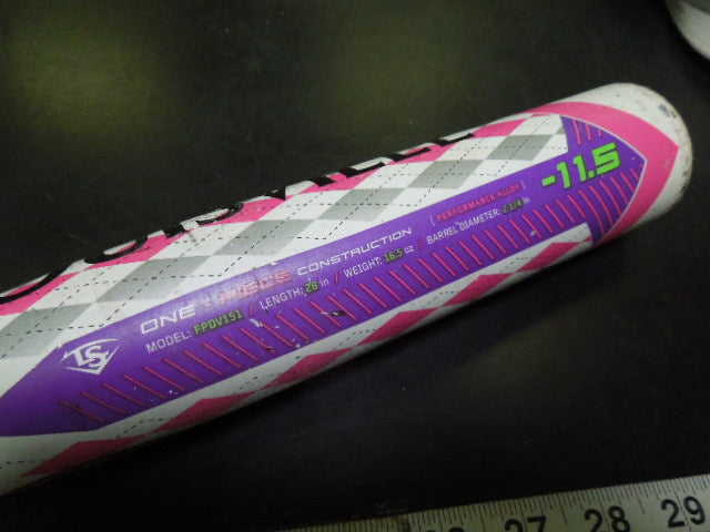 Load image into Gallery viewer, Used Louisville Slugger One Piece Diva 28 in 16.5 oz -11.5
