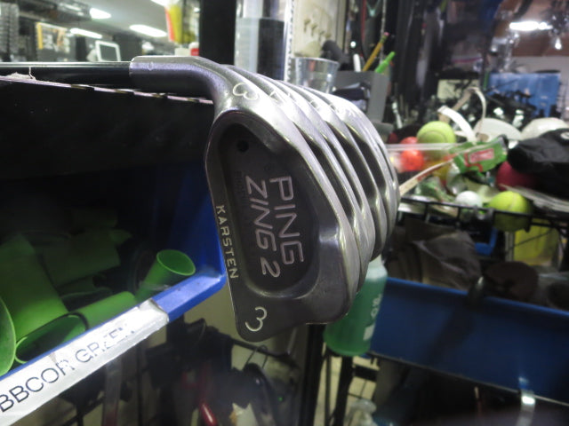 Load image into Gallery viewer, Used PING Zing 2 Black Dot 7pc Left Hand Iron Set 3-9i and W (No 7 Iron)
