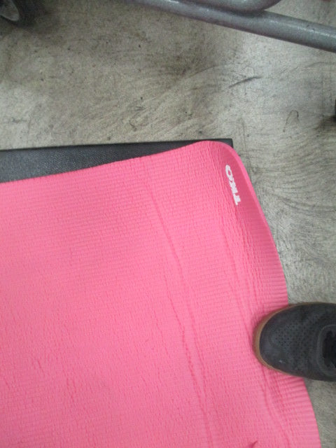 Used TKO Pink YOGA MAT With crry Strap