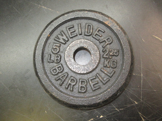 Used Weider 5lb Cast Iron Plate