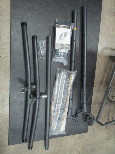 Load image into Gallery viewer, Used Vivere Double Cotton Hammock with Space Saving Steel Stand No Carry Bag
