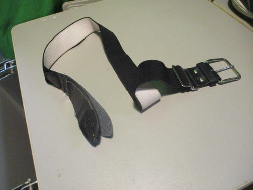 Used Louisville Slugger Black Youth Baseball Belt Has Wear