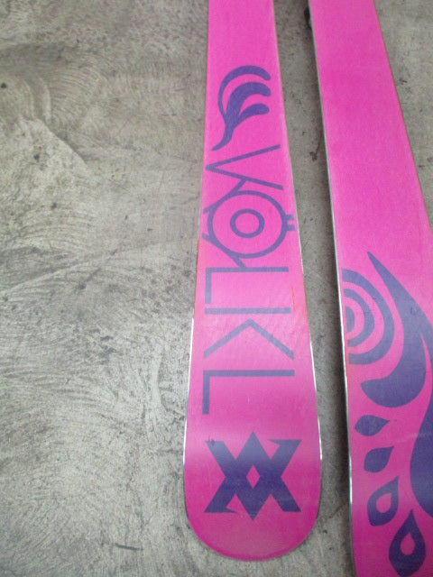 Used Volkl Aura 170CM Downhill Skis W/ Salomon Bindings