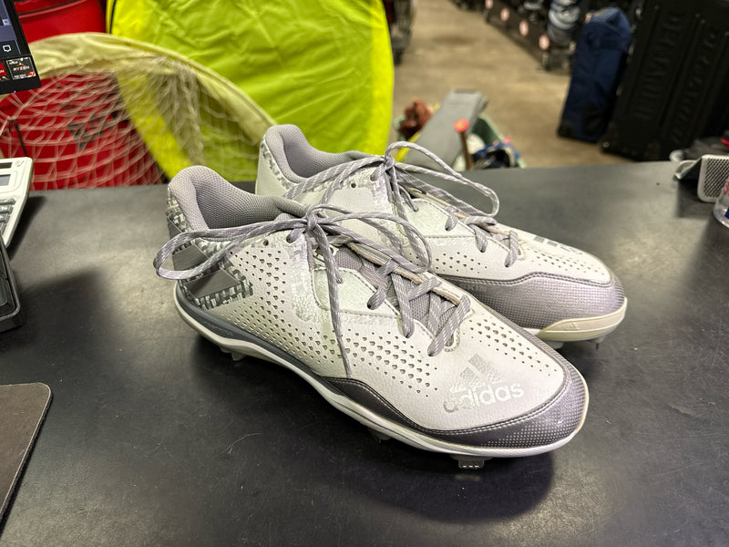 Load image into Gallery viewer, Lightly Used Adidas Lite Strike Metal Cleats Size 11
