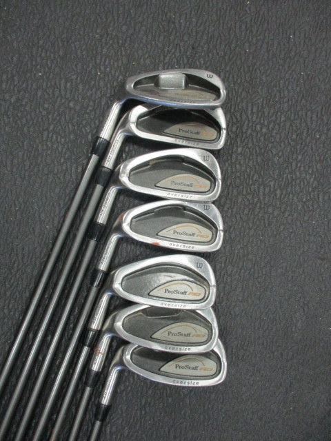 Used Wilson Pro Staff AD Oversized Iron Set 3 - 9 PW Misssing 7 Iron - LH
