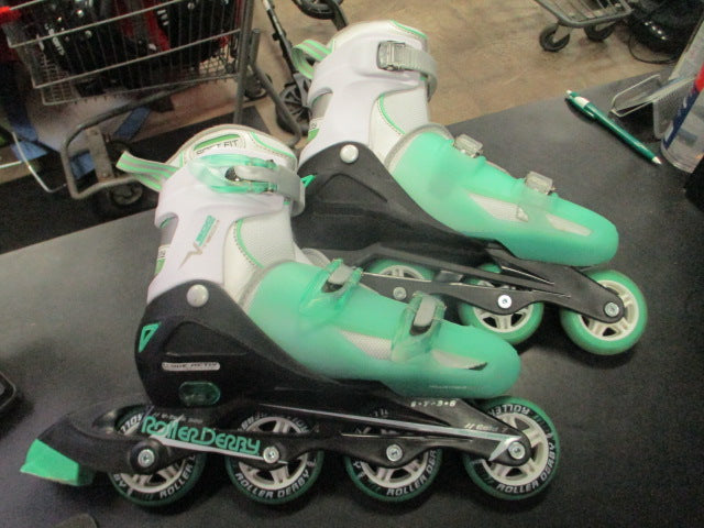 Load image into Gallery viewer, Used Roller Derby V500 Tech Adjustable Inline Skates Size 6-9
