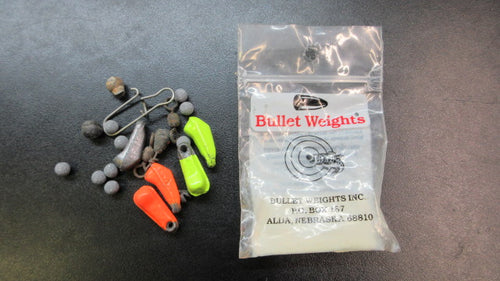 Used Fishing Weights - Assorted Sizes