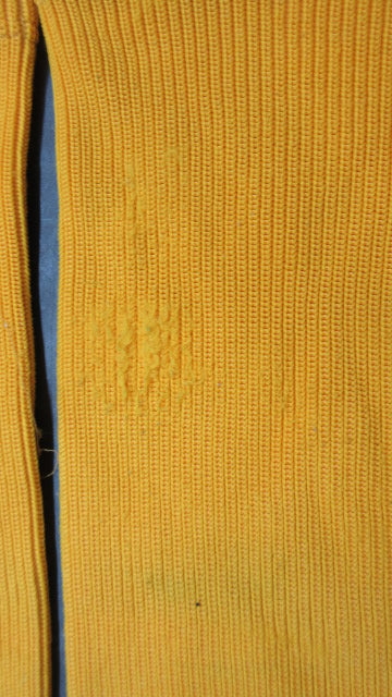 Load image into Gallery viewer, Used Bauer Team Yellow Hockey Socks Youth Size L/XL - holes
