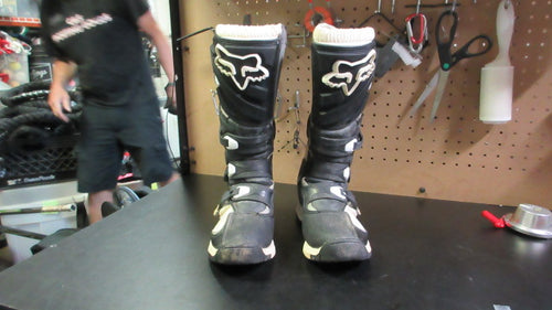 Used Fox Comp 5 Womens Motorcross Boots Size 8 - Black / White