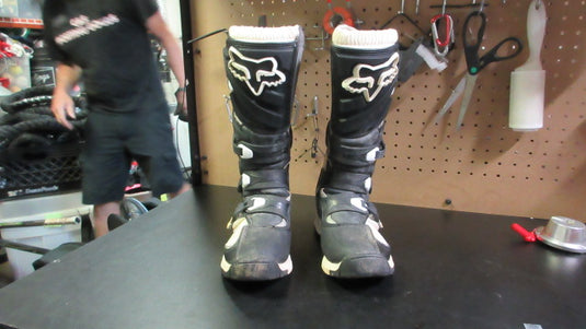 Used Fox Comp 5 Womens Motorcross Boots Size 8 - Black / White