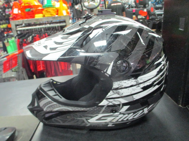 Load image into Gallery viewer, Used GMAX MX-46 Dot Dominant Size XS Motorcross Helmet
