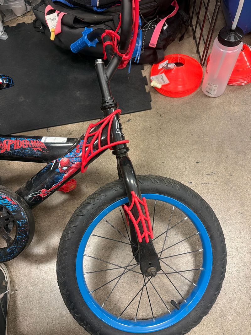 Load image into Gallery viewer, Used Huffy Spiderman 16" Kids Bike
