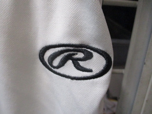 Used Rawlings White & Black Piping Knicker Bottom Pants Adult Size Large - wear
