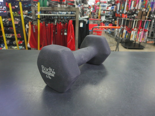 Used 6 lb Neoprene Dumbell in Black