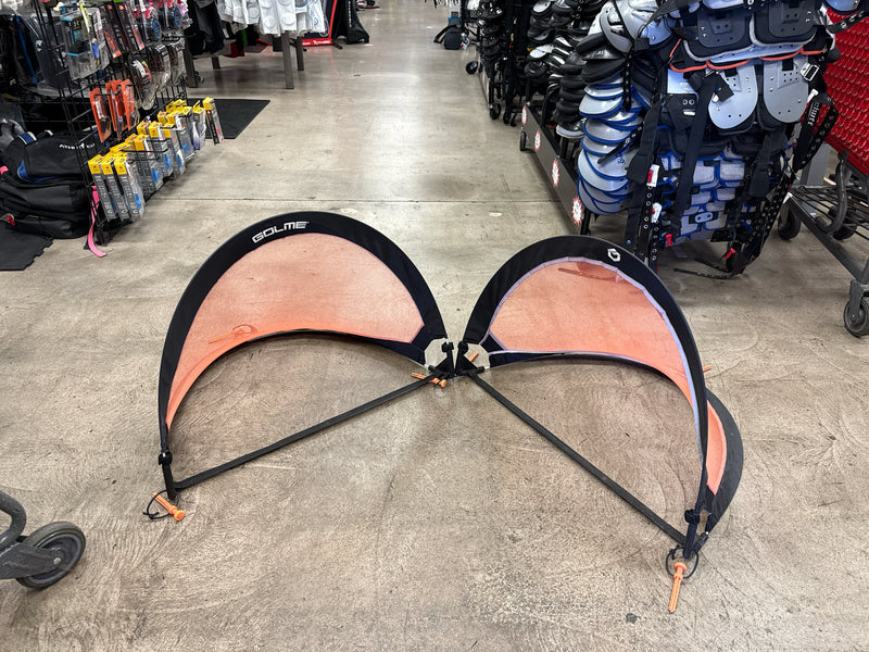 Load image into Gallery viewer, Used GOLME Pro 2 ft Pop Up Soccer Goal 2 pc Set with Carry Bag
