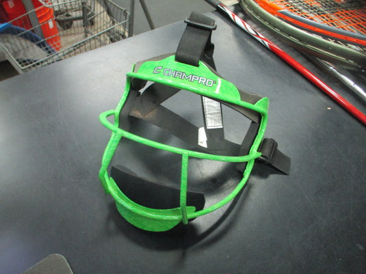Used Champro Softball Fielders Mask in Green