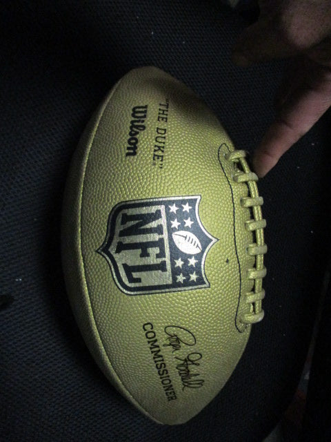Used Wilson The Duke Commissioner Gold Football