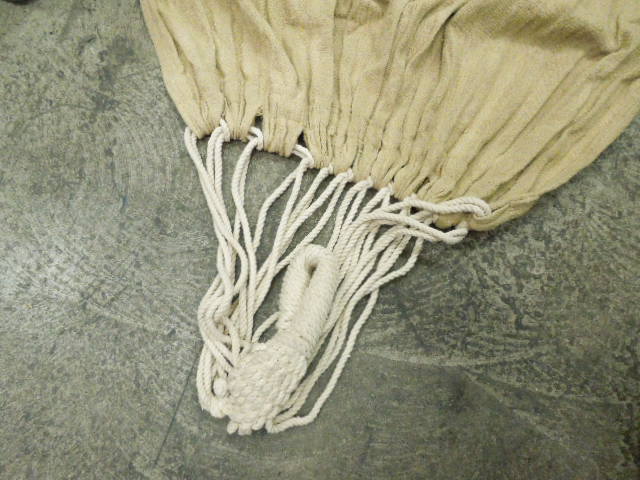 Load image into Gallery viewer, Used Tan Canvas Hammock with Tree Anchors and Hooks
